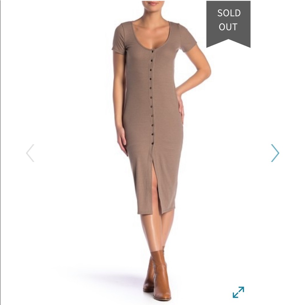 NWOT! Velvet Torch Short Sleeve Ribbed Knit Dress